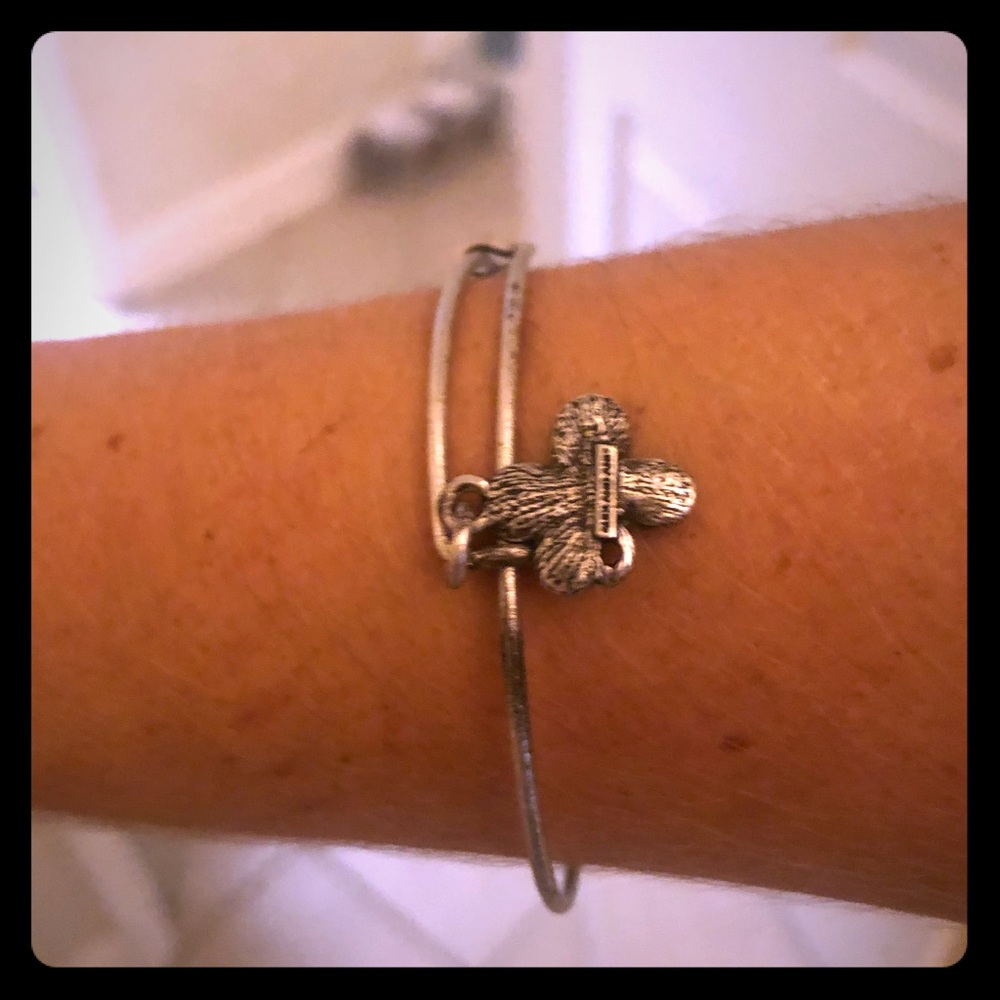 Alex and Ani Flower Charm Bracelet